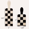 image:imageFRAMAR Chocolate Balayage Board and Paddle Set Highlighting Board 2 PackCream and Black Checkered