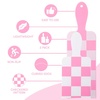 image:imageFRAMAR Chocolate Balayage Board and Paddle Set Highlighting Board 2 PackPink and White Checkered