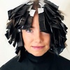 image:imageFRAMAR Back in Black Embossed Roll Aluminum Foil Hair Foils For Highlighting  Medium 320 ft