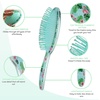 image:imageFRAMAR Green Hair Brush Detangler Detangling Hairbrush For Women Wet Hair Brush For Girls Hair Detangler Brush Wet Hairbrush Hairbrushes Girls Hairbrush Detangler Reduces Frizz  Floral