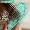 image:imageFRAMAR Green Hair Brush Detangler Detangling Hairbrush For Women Wet Hair Brush For Girls Hair Detangler Brush Wet Hairbrush Hairbrushes Girls Hairbrush Detangler Reduces Frizz  Floral