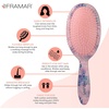 image:imageFRAMAR Pink Hair Brush Detangler Detangling Hairbrush For Women Wet Hair Brush For Girls Hair Detangler Brush Wet Hairbrush Hairbrushes Girls Hairbrush Detangler Reduces Frizz  Floral