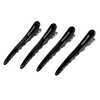 image:imageFramar Black Big Bite Clips  Set of 4 Professional Hair Clips  Hair Clips for Styling Clips for Hair Metal hair Clips  Extra Grip amp Durable