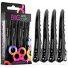 image:imageFramar Black Big Bite Clips  Set of 4 Professional Hair Clips  Hair Clips for Styling Clips for Hair Metal hair Clips  Extra Grip amp Durable