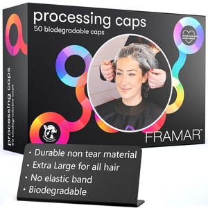 image:imageFRAMAR XL Processing Caps Disposable Shower Caps For Women Long Hair