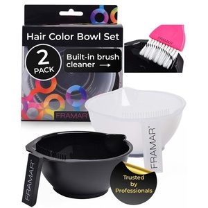 image:imageFRAMAR Color Bowl with Cleaner Set Color Bowls For Hairstylist  2 Pack